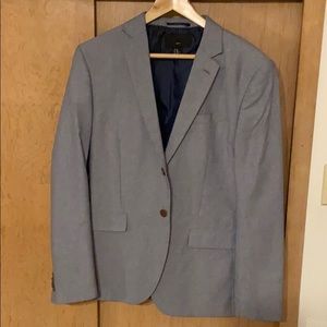 H&M sport coat/blazer 40R slim light grey/blue